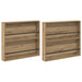 Raft pentru reviste 2 pcs Stejar Artizanal 80 x 12 x 70 cm - WALTI WALTI