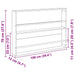 Raft pentru reviste cu raft Stejar Sonoma 100 x 12 x 70 cm - WALTI WALTI