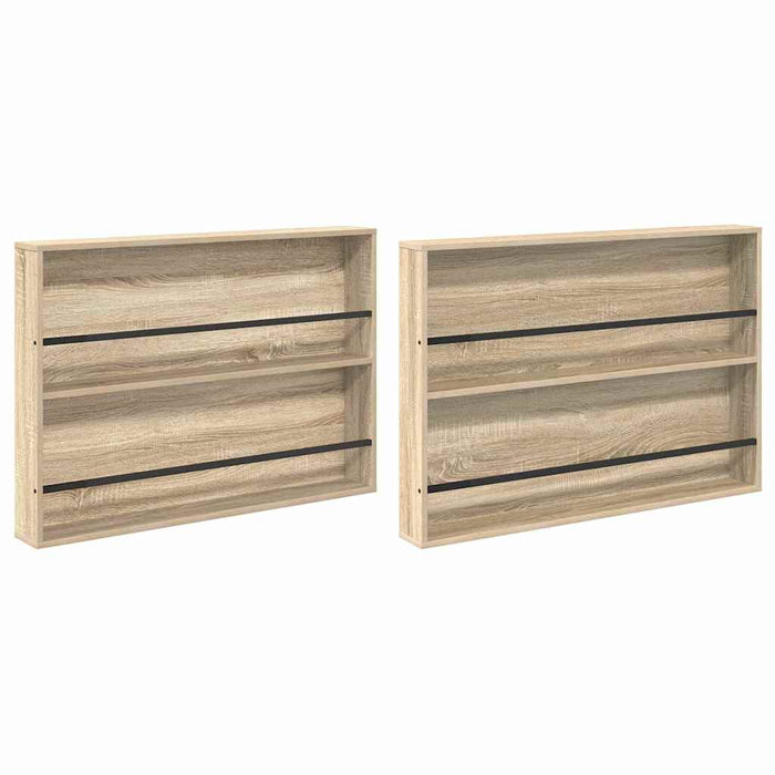 Raft pentru reviste 2 pcs Stejar Sonoma 100 x 12 x 70 cm - WALTI WALTI