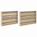 Raft pentru reviste 2 pcs Stejar Sonoma 100 x 12 x 70 cm - WALTI WALTI