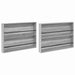 Raft pentru reviste cu raft 2 pcs Gri Sonoma 100 x 12 x 70 cm - WALTI WALTI