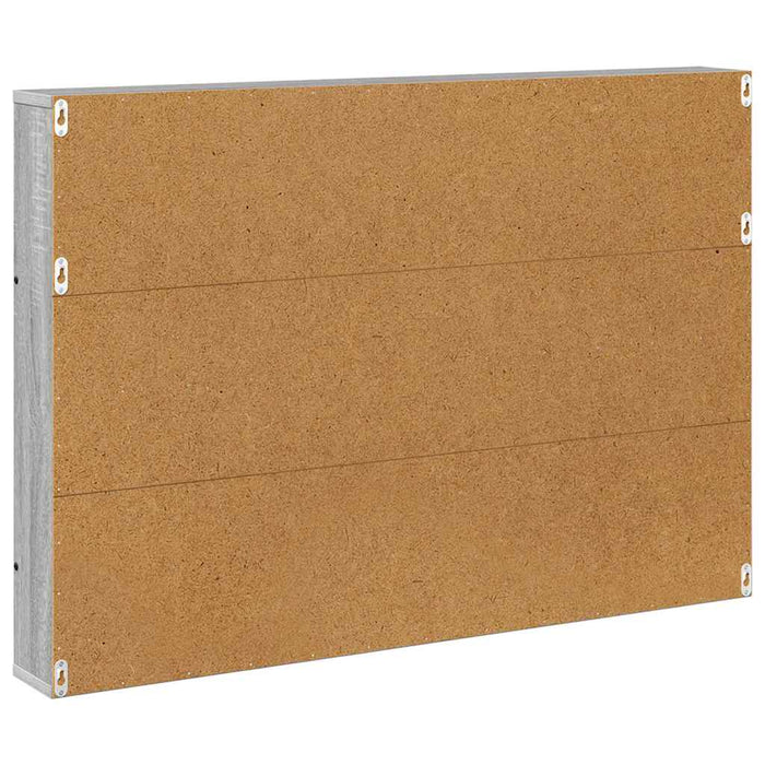Raft pentru reviste cu raft 2 pcs Gri Sonoma 100 x 12 x 70 cm - WALTI WALTI