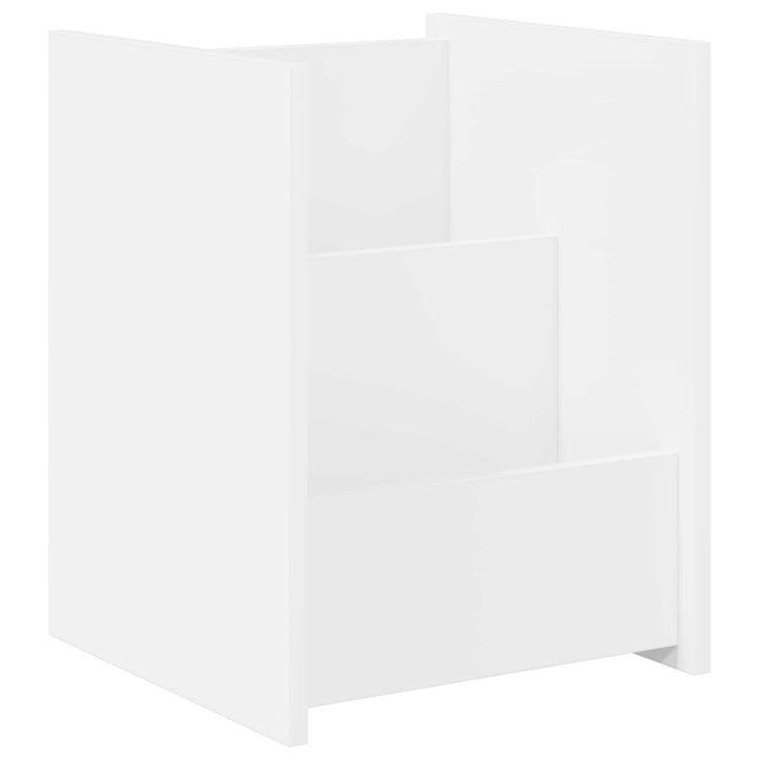 Raft pentru reviste cu raft Alb 35 x 35 x 45 cm Lemn compozit - WALTI WALTI