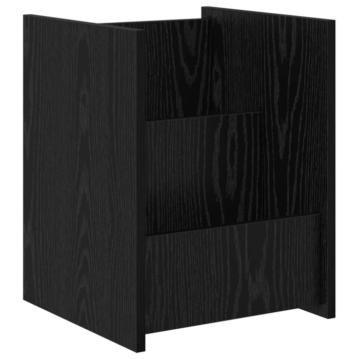 Raft pentru reviste Stejar Negru 35 x 35 x 45 cm Lemn compozit - WALTI WALTI