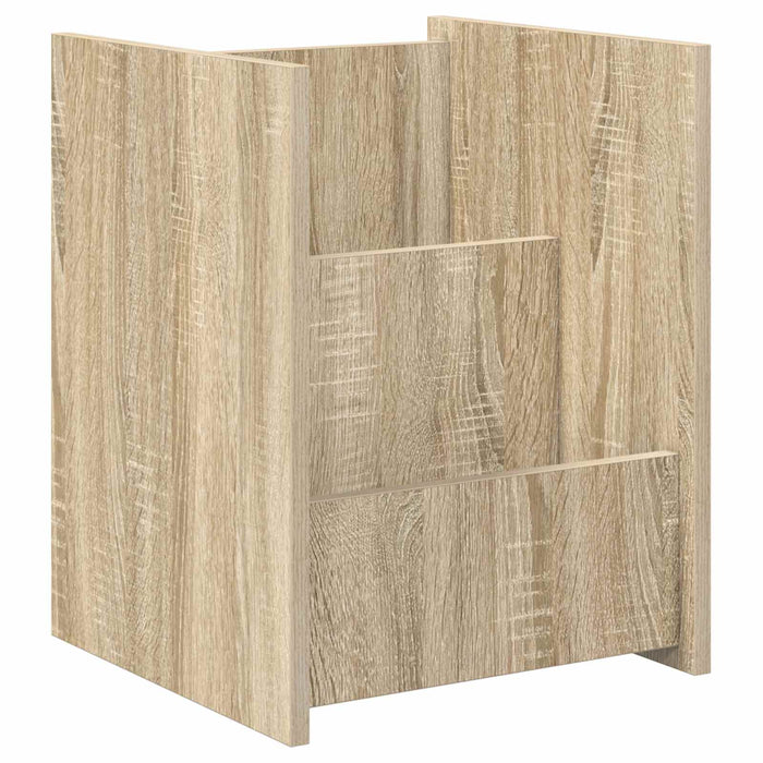 Raft pentru reviste Stejar Sonoma 35 x 35 x 45 cm Lemn compozit - WALTI WALTI