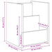 Raft pentru reviste Stejar Sonoma 35 x 35 x 45 cm Lemn compozit - WALTI WALTI