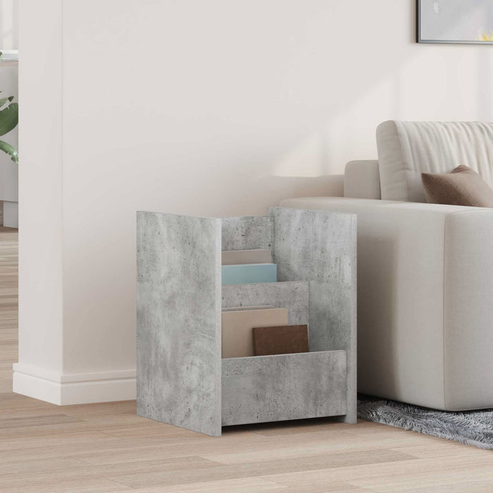 Raft pentru reviste Gri Concret 35 x 35 x 45 cm Lemn compozit - WALTI WALTI