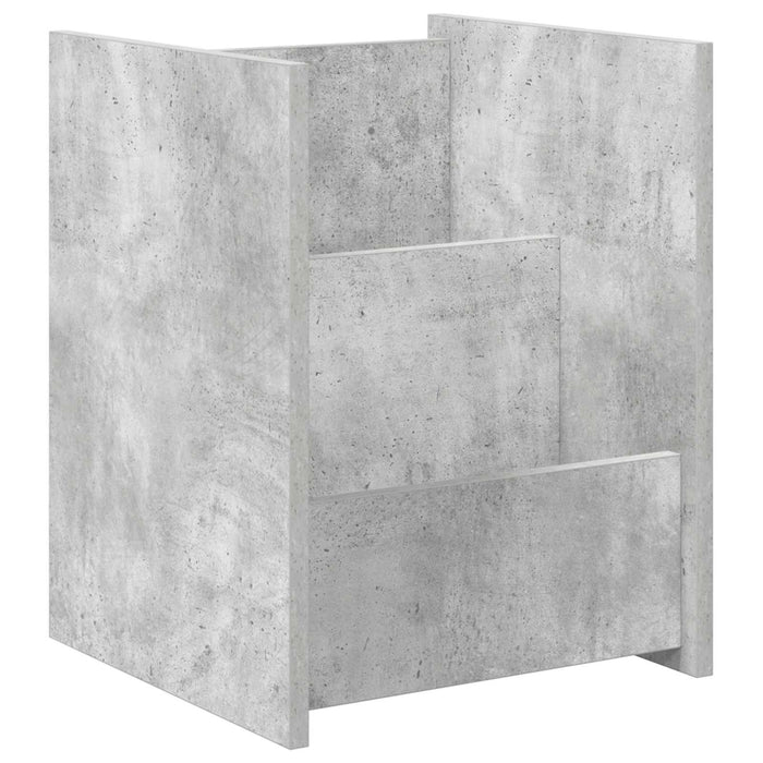 Raft pentru reviste Gri Concret 35 x 35 x 45 cm Lemn compozit - WALTI WALTI