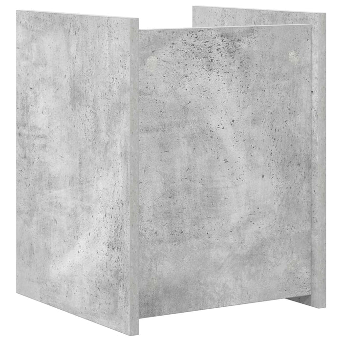 Raft pentru reviste Gri Concret 35 x 35 x 45 cm Lemn compozit - WALTI WALTI