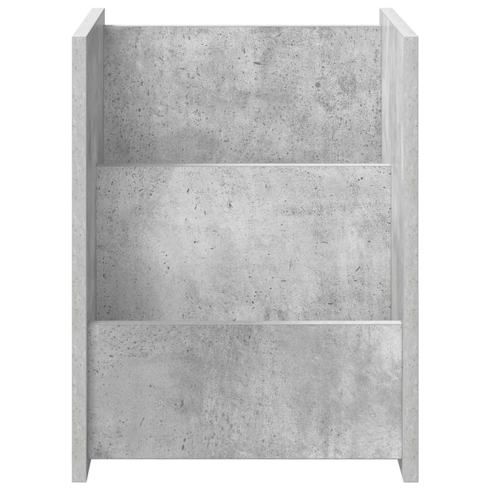 Raft pentru reviste Gri Concret 35 x 35 x 45 cm Lemn compozit - WALTI WALTI