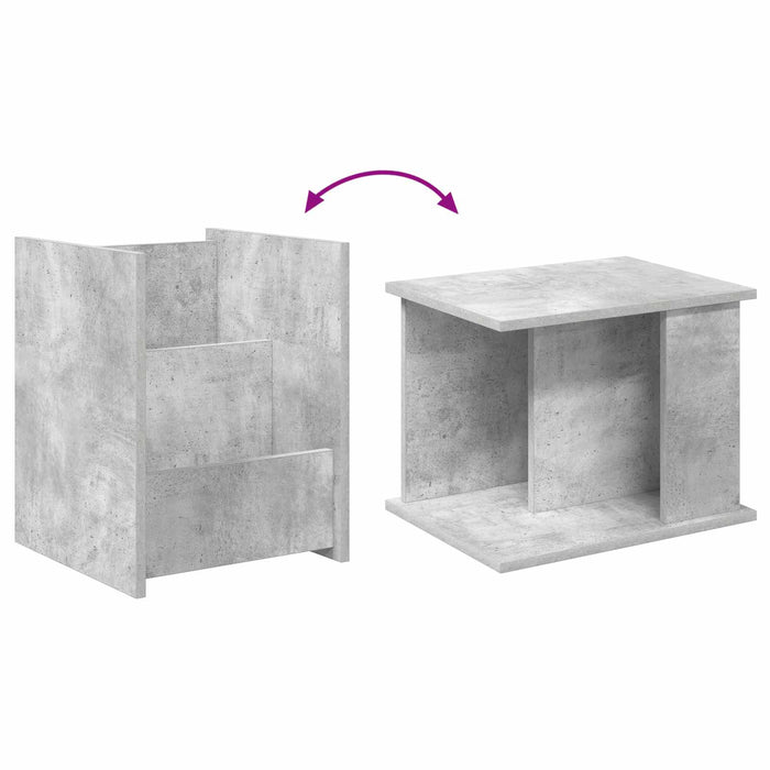 Raft pentru reviste Gri Concret 35 x 35 x 45 cm Lemn compozit - WALTI WALTI