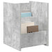 Raft pentru reviste Gri Concret 35 x 35 x 45 cm Lemn compozit - WALTI WALTI