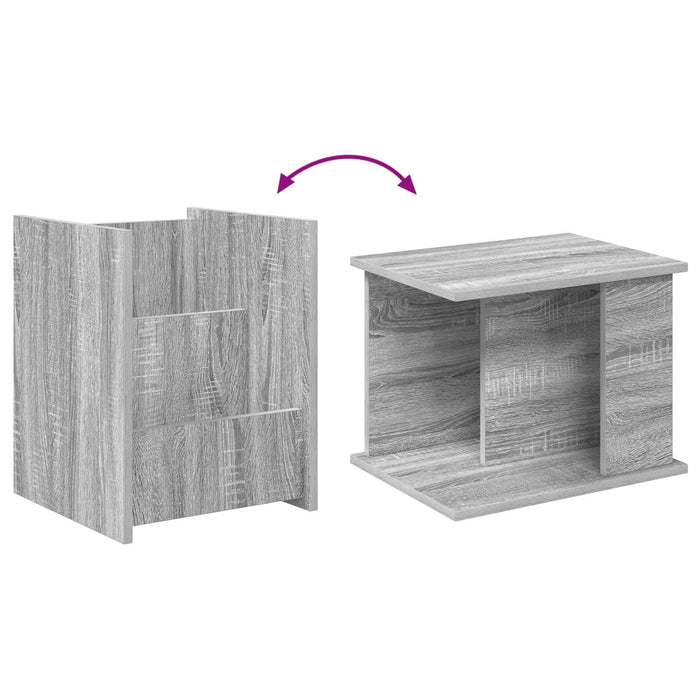 Raft pentru reviste Gri Sonoma 35 x 35 x 45 cm Lemn compozit - WALTI WALTI