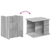 Raft pentru reviste Gri Sonoma 35 x 35 x 45 cm Lemn compozit - WALTI WALTI