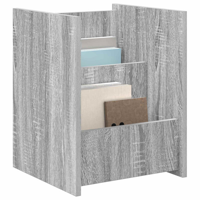 Raft pentru reviste Gri Sonoma 35 x 35 x 45 cm Lemn compozit - WALTI WALTI
