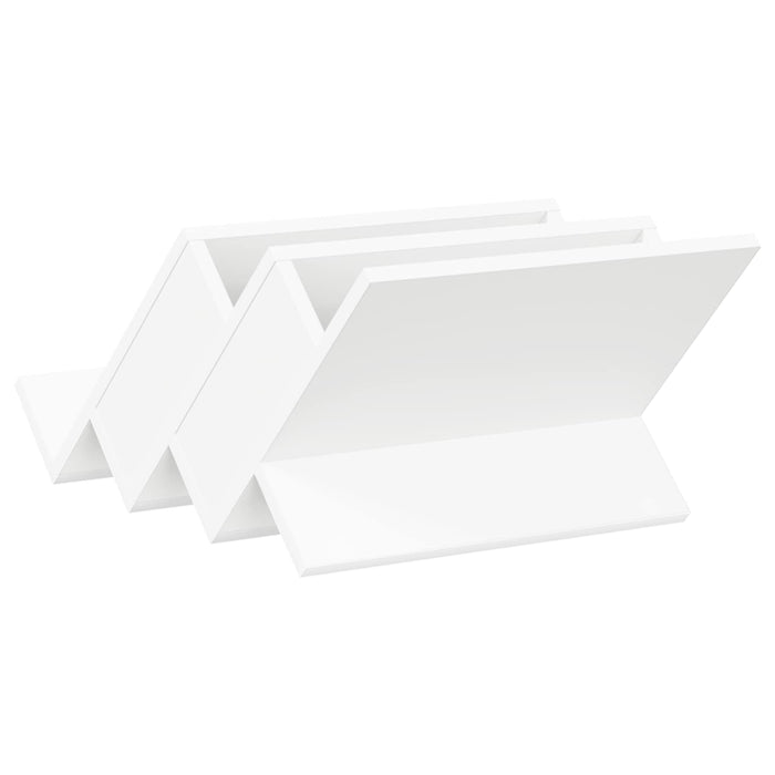 Raft pentru reviste cu raft Alb 53 x 40 x 28.5 cm Lemn compozit - WALTI WALTI