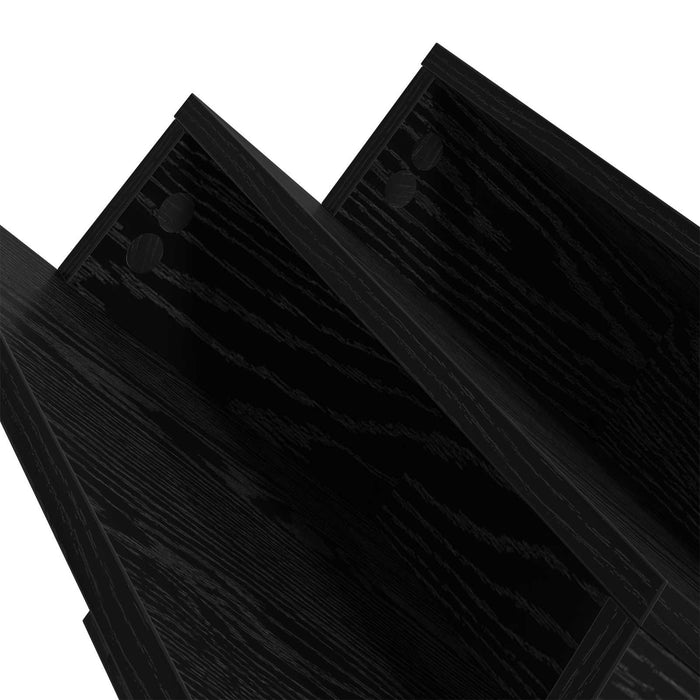 Raft pentru reviste cu raft Stejar Negru 53 x 40 x 28.5 cm - WALTI WALTI