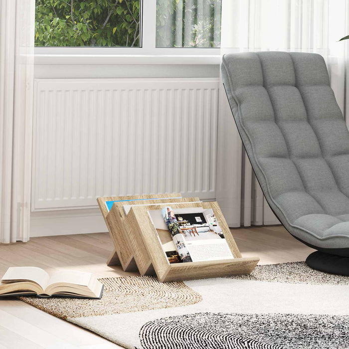 Raft pentru reviste cu raft Stejar Sonoma 53 x 40 x 28.5 cm - WALTI WALTI