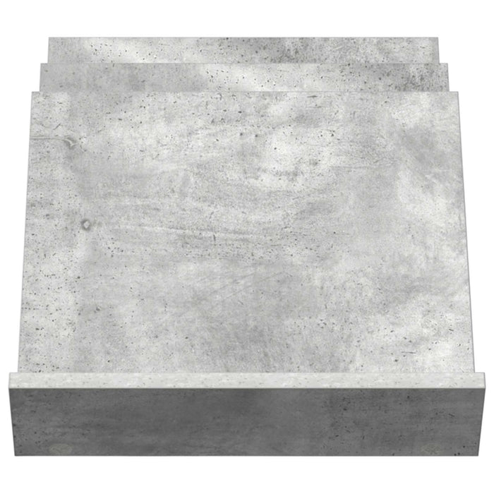 Raft pentru reviste Gri Concret 53 x 40 x 28.5 cm Lemn compozit - WALTI WALTI