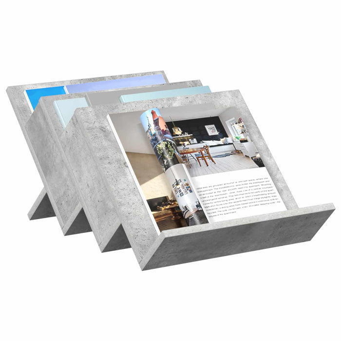 Raft pentru reviste Gri Concret 53 x 40 x 28.5 cm Lemn compozit - WALTI WALTI