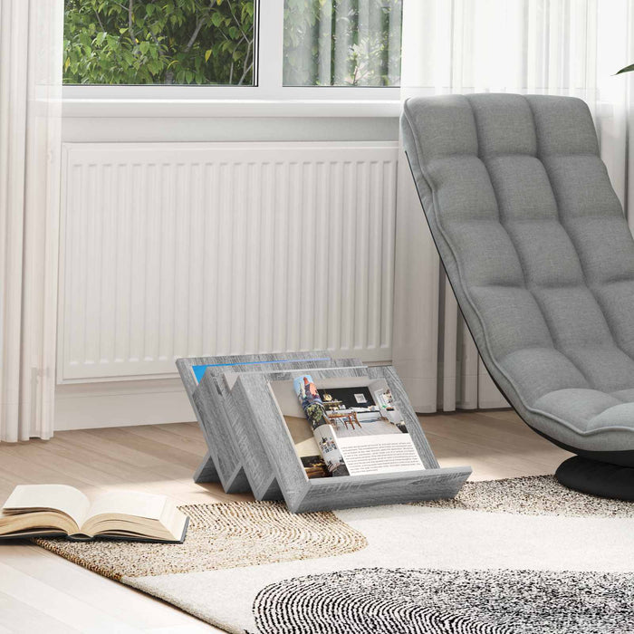 Raft pentru reviste Gri Sonoma 53 x 40 x 28.5 cm Lemn compozit - WALTI WALTI