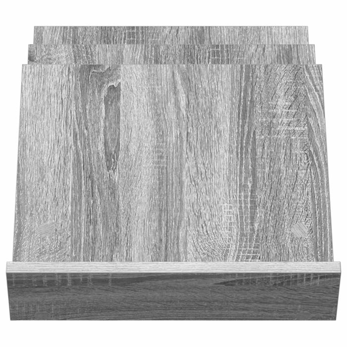 Raft pentru reviste Gri Sonoma 53 x 40 x 28.5 cm Lemn compozit - WALTI WALTI