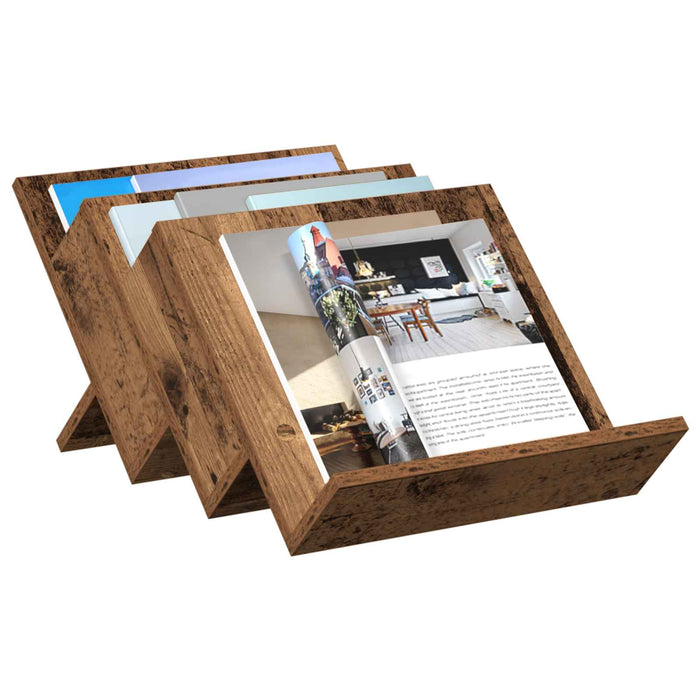 Raft pentru reviste Lemn vechi 53 x 40 x 28.5 cm Lemn compozit - WALTI WALTI