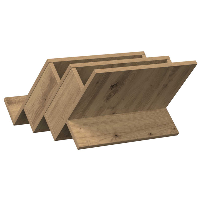 Raft pentru reviste cu raft Stejar Artizanal 53 x 40 x 28.5 cm - WALTI WALTI