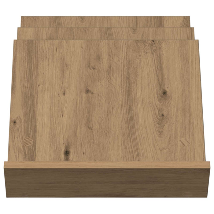 Raft pentru reviste cu raft Stejar Artizanal 53 x 40 x 28.5 cm - WALTI WALTI