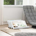 Raft pentru reviste cu raft Alb 65 x 53 x 28,5 cm Lemn compozit - WALTI WALTI