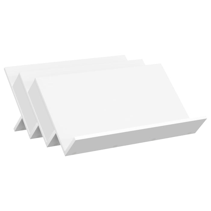 Raft pentru reviste cu raft Alb 65 x 53 x 28,5 cm Lemn compozit - WALTI WALTI