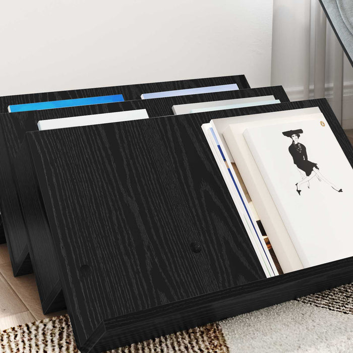 Raft pentru reviste cu raft Stejar Negru 65 x 53 x 28,5 cm - WALTI WALTI