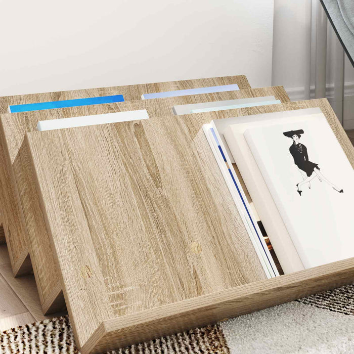 Raft pentru reviste cu raft Stejar Sonoma 65 x 53 x 28,5 cm - WALTI WALTI