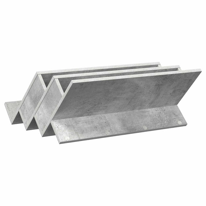Raft pentru reviste Gri Concret 65 x 53 x 28,5 cm Lemn compozit - WALTI WALTI