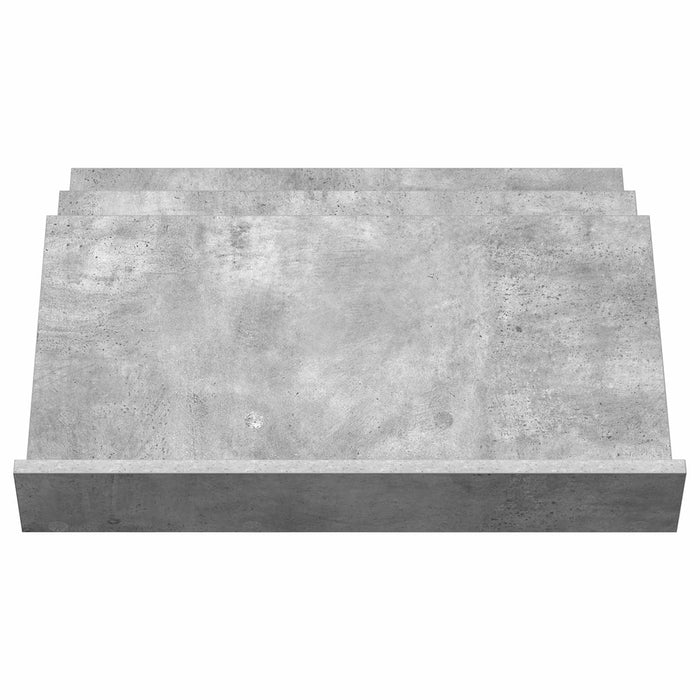 Raft pentru reviste Gri Concret 65 x 53 x 28,5 cm Lemn compozit - WALTI WALTI