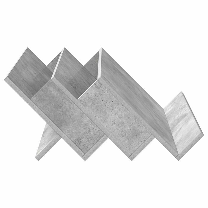 Raft pentru reviste Gri Concret 65 x 53 x 28,5 cm Lemn compozit - WALTI WALTI
