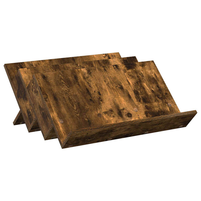 Raft pentru reviste cu raft Stejar fumuriu 65 x 53 x 28,5 cm - WALTI WALTI