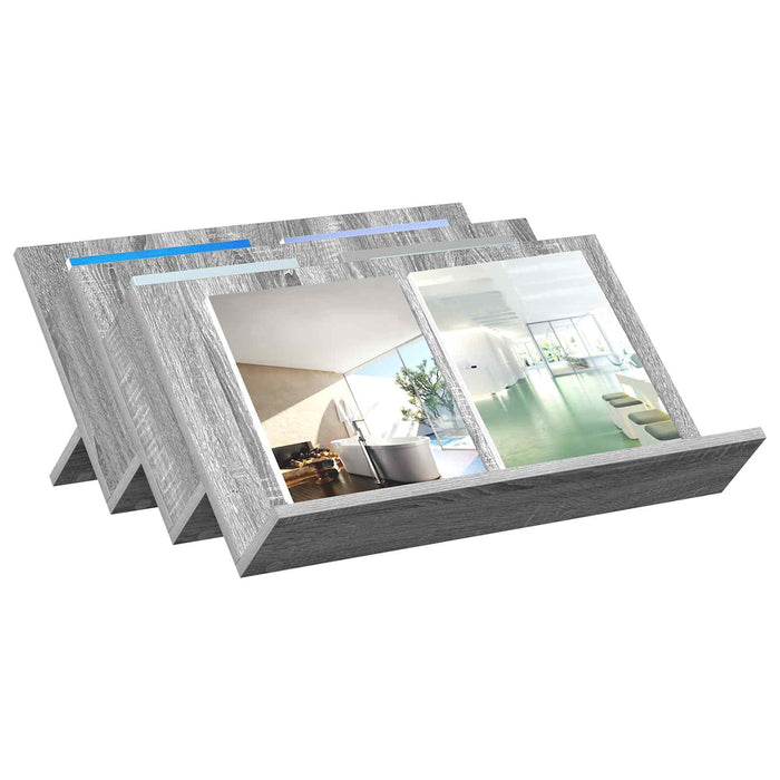 Raft pentru reviste Gri Sonoma 65 x 53 x 28,5 cm Lemn compozit - WALTI WALTI