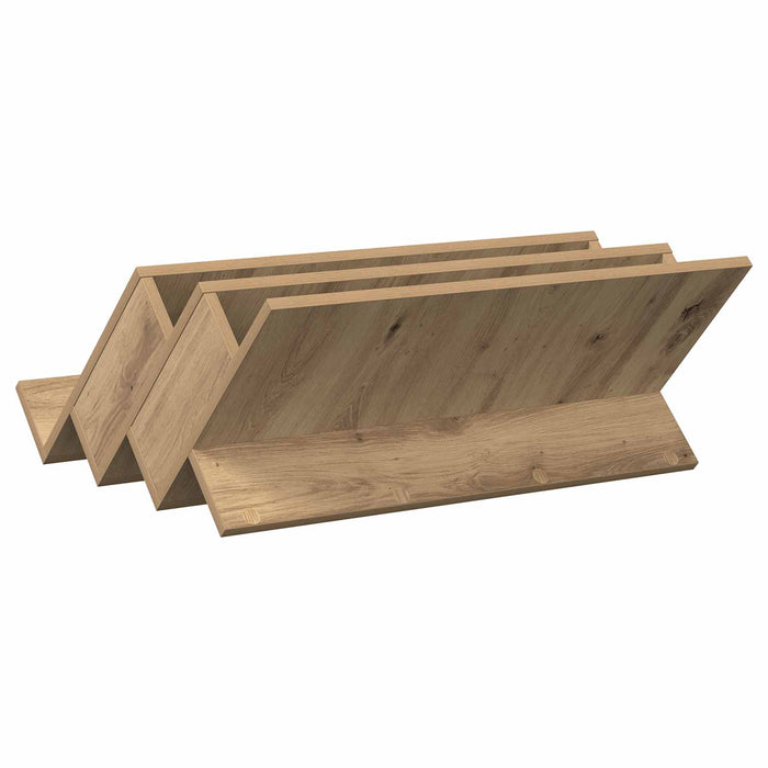 Raft pentru reviste cu raft Stejar Artizanal 65 x 53 x 28,5 cm - WALTI WALTI