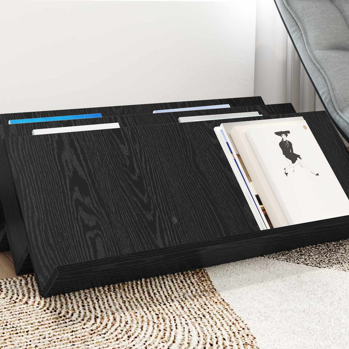 Raft pentru reviste cu raft Stejar Negru 90 x 53 x 28,5 cm - WALTI WALTI