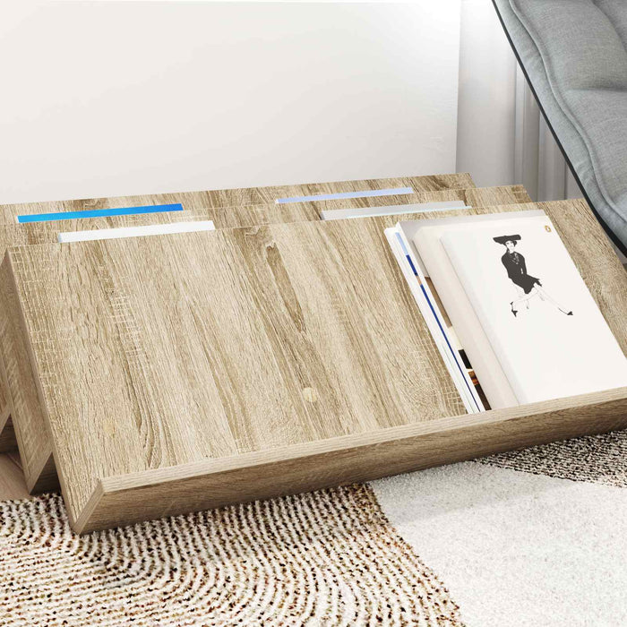Raft pentru reviste cu raft Stejar Sonoma 90 x 53 x 28,5 cm - WALTI WALTI