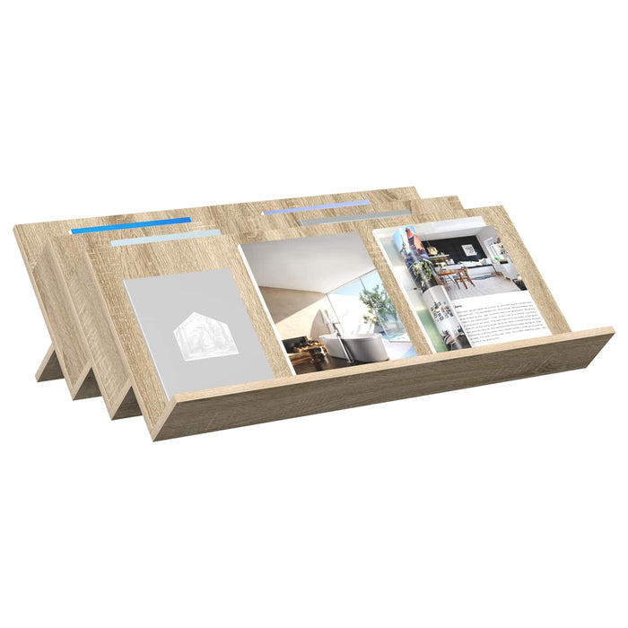 Raft pentru reviste cu raft Stejar Sonoma 90 x 53 x 28,5 cm - WALTI WALTI