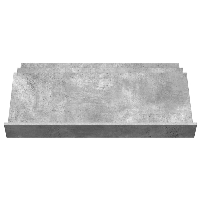 Raft pentru reviste Gri Concret 90 x 53 x 28,5 cm Lemn compozit - WALTI WALTI