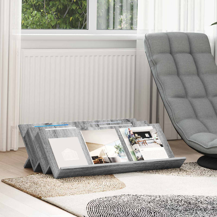 Raft pentru reviste Gri Sonoma 90 x 53 x 28,5 cm Lemn compozit - WALTI WALTI