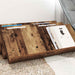 Raft pentru reviste Lemn vechi 90 x 53 x 28,5 cm Lemn compozit - WALTI WALTI