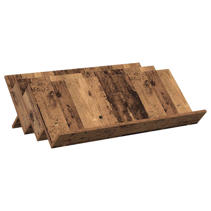 Raft pentru reviste Lemn vechi 90 x 53 x 28,5 cm Lemn compozit - WALTI WALTI