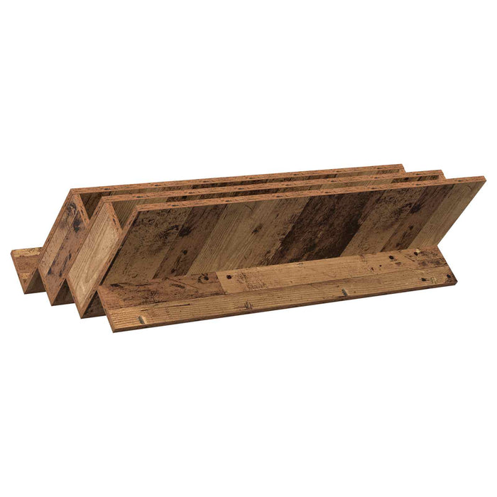 Raft pentru reviste Lemn vechi 90 x 53 x 28,5 cm Lemn compozit - WALTI WALTI