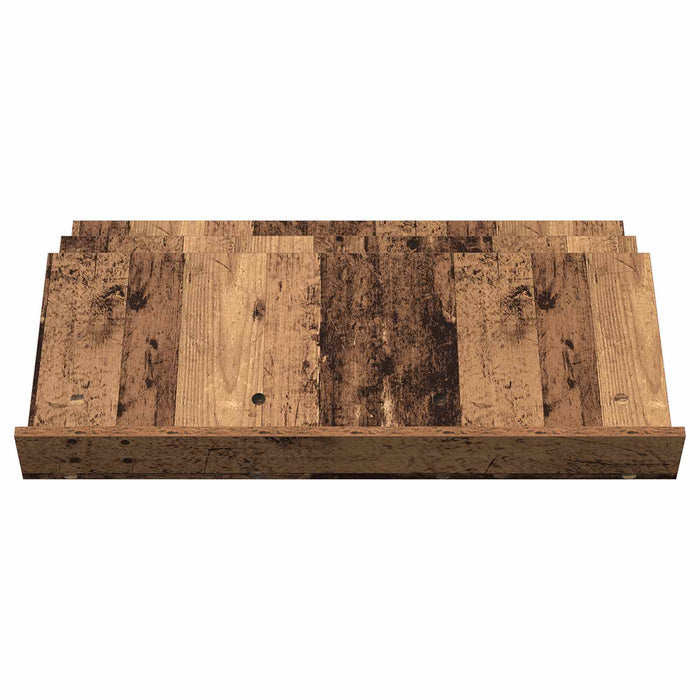 Raft pentru reviste Lemn vechi 90 x 53 x 28,5 cm Lemn compozit - WALTI WALTI