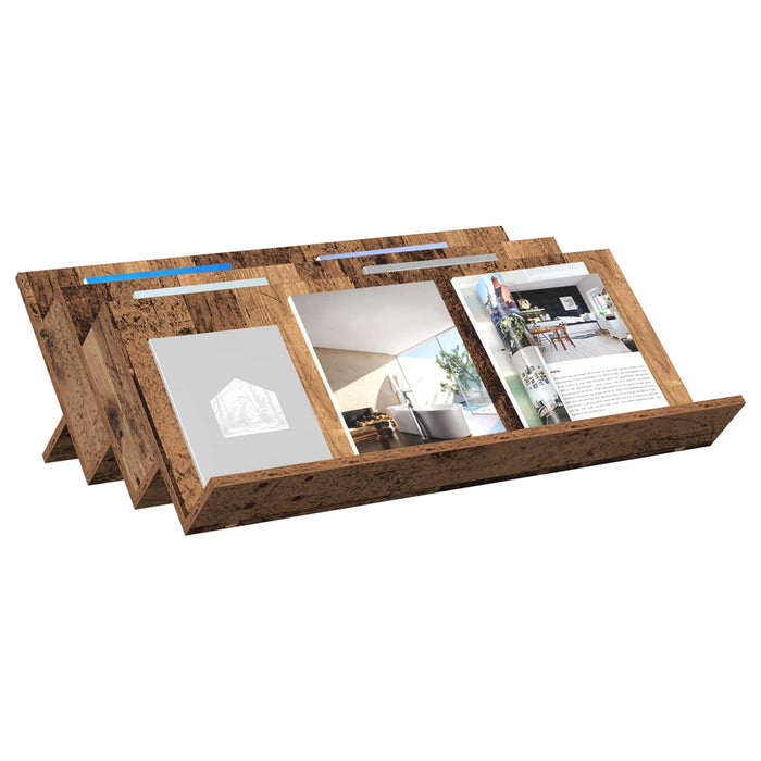 Raft pentru reviste Lemn vechi 90 x 53 x 28,5 cm Lemn compozit - WALTI WALTI