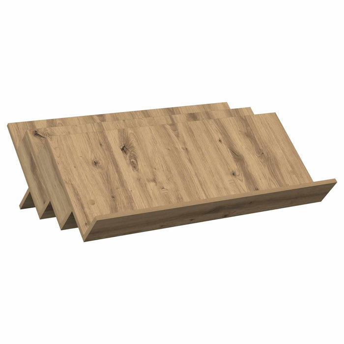 Raft pentru reviste cu raft Stejar Artizanal 90 x 53 x 28,5 cm - WALTI WALTI